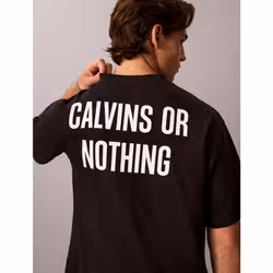 Calvin Klein T-shirt relaxed con grafica Calvins Or Nothing - Vista aggiuntiva 2