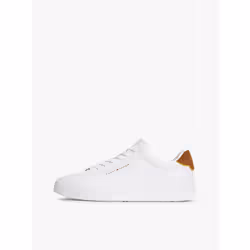 Tommy Hilfiger 8721386407833 sneaker alla moda Maschio Bianco, Marrone - Vista aggiuntiva 7