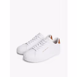 Tommy Hilfiger 8721386407925 sneaker alla moda Maschio Bianco, Marrone - Vista aggiuntiva 2