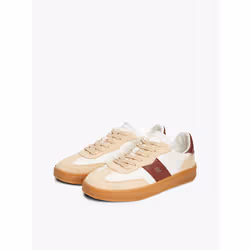Tommy Hilfiger 8721386412813 sneaker alla moda Femmina Beige, Rosso bordeaux - Vista aggiuntiva 2