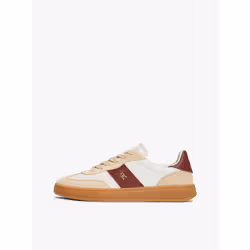 Tommy Hilfiger 8721386413308 sneaker alla moda Femmina Beige, Rosso bordeaux - Vista aggiuntiva 7