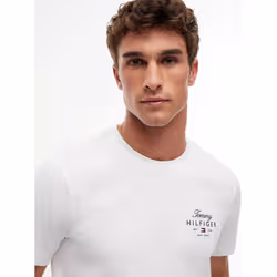 Tommy Hilfiger MW0MW43224YBR Maglietta Girocollo Cotone - Vista aggiuntiva 3