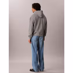 Calvin Klein Felpa con cappuccio con logo in stile college di cotone - Vista aggiuntiva 4