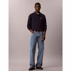 Calvin Klein Felpa polo in spugna di cotone - Vista aggiuntiva 2