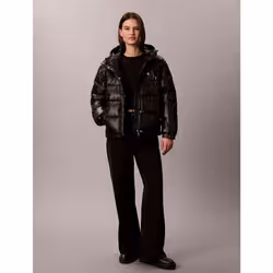 Calvin Klein Piumino con cappuccio lucido - Vista aggiuntiva 4