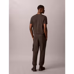 Calvin Klein Pantaloni da tuta cargo in spugna di cotone - Vista aggiuntiva 5