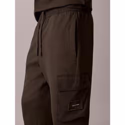 Calvin Klein Pantaloni da tuta cargo in spugna di cotone - Vista aggiuntiva 4