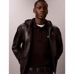 Calvin Klein Felpa polo in spugna di cotone - Vista aggiuntiva 5