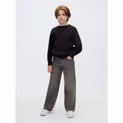 Calvin Klein Maglione bambino in maglia con logo - Vista aggiuntiva 5
