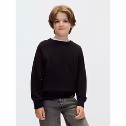 Calvin Klein Maglione bambino in maglia con logo - Vista aggiuntiva 2