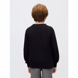 Calvin Klein Maglione bambino in maglia con logo - Vista aggiuntiva 3
