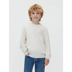 Calvin Klein Maglione bambino in maglia con logo