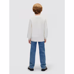 Calvin Klein Maglione bambino in maglia con logo - Vista aggiuntiva 3