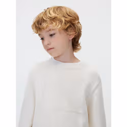 Calvin Klein Maglione bambino in maglia con logo - Vista aggiuntiva 4