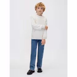 Calvin Klein Maglione bambino in maglia con logo - Vista aggiuntiva 2
