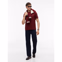 Tommy Hilfiger MW0MW39995VLP Maglietta Girocollo Cotone - Vista aggiuntiva 2