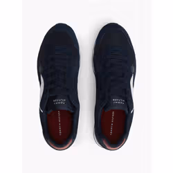 Tommy Hilfiger 8721441756012 sneaker alla moda Maschio Bianco, Rosso - Vista aggiuntiva 3