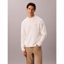 Calvin Klein Maglione a costine in cotone - Vista aggiuntiva 3