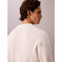 Calvin Klein Maglione a costine in cotone - Vista aggiuntiva 4