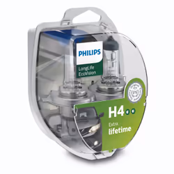 Philips LongLife EcoVision 12342LLECOS2 lampada fari auto, 60 W, 12 V, H4, 3100 K, 2 pz
