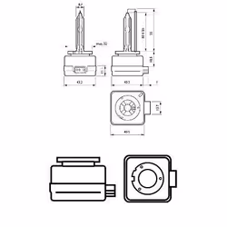 PHILIPS 42403XV2S1 Lampadina, faro di profondità D3S 42V 35W 4800K Xeno AUDI: A4 B8 Avant, A3 Sportback, Q5, VOLKSWAGEN: Golf 7, Polo V Hatchback - Vista aggiuntiva 6