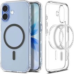 Spigen Ultra Hybrid (MagFit) custodia per cellulare 16 cm (6.3") Cover Grafite, Trasparente