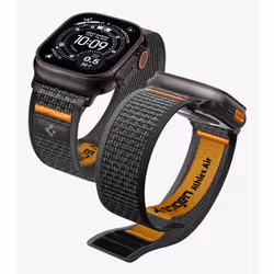 Spigen Athlex Air 2 Band Nero, Arancione Tessuto - Vista aggiuntiva 2