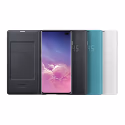 Samsung EF-NG975 custodia per cellulare 16,3 cm (6.4") Custodia flip a libro Bianco - Vista aggiuntiva 5