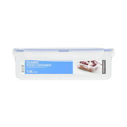 Lock & Lock HPL826 recipiente per cibo Rettangolare Scatola 2,6 L Blu, Trasparente 1 pz