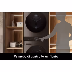 LG WashTower WT1210BBF Colonna Bucato 12/10kg AI DD, Classe A-10%/A+++, Pannello unificato - Vista aggiuntiva 7