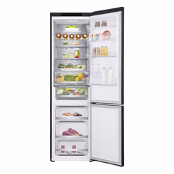LG GBV5240DEP Frigo combinato, Classe D, 387L, Fresh Converter, Porte piatte, Matte Black - Vista aggiuntiva 2