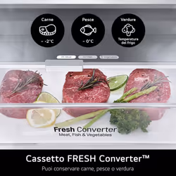LG GBV5140CPY Frigorifero combinato, Classe C, 344L, Fresh Converter, Total no frost, Argento - Vista aggiuntiva 4