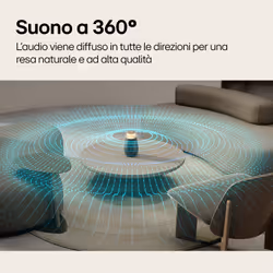 LG XBOOM 360 XO2, Speaker omnidirezionale 20W, Illuminazione, IP55, Bluetooth 5.3, Black