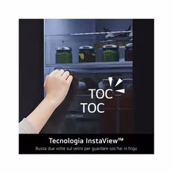 LG InstaView GSGV80EPLL frigorifero side-by-side Libera installazione 635 L E Nero - Vista aggiuntiva 4