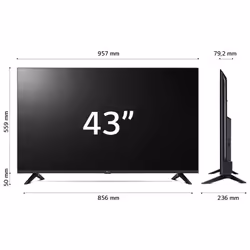 LG UHD AI 43'' Serie UT73 43UT73006LA, TV 4K, 3 HDMI, SMART TV 2024 - Vista aggiuntiva 8