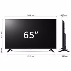 LG UHD AI 65'' Serie UT73 65UT73006LA, TV 4K, 3 HDMI, SMART TV 2024 - Vista aggiuntiva 8