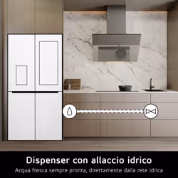 LG InstaView GMG960EVJE Frigorifero Multidoor , Classe E, 638L, Wi-Fi, UVnano, Nero - Vista aggiuntiva 6