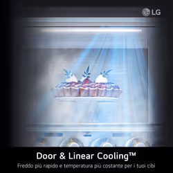 LG InstaView GMG960EVJE Frigorifero Multidoor , Classe E, 638L, Wi-Fi, UVnano, Nero - Vista aggiuntiva 8