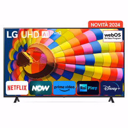 LG UHD AI 75'' Serie UT80 75UT80006LA, TV 4K, 3 HDMI, SMART TV 2024, 190,5 cm (75"), 3840 x 2160 Pixel, LED, Smart TV, Wi-Fi, ...