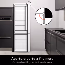 LG GBP52PYNBN Frigorifero combinato, Classe B, 384L, Fresh Converter, No frost, Argento - Vista aggiuntiva 8