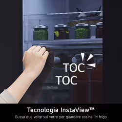 LG MoodUP GBG7190CEV Frigo combinato InstaView, Classe C, 349L, Nero - Vista aggiuntiva 4