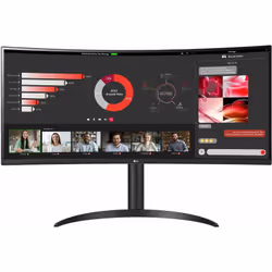LG UW 34WR55QC-B.AEU, 86,4 cm (34"), 3440 x 1440 Pixel, Wide Quad HD, LED, 5 ms, Nero