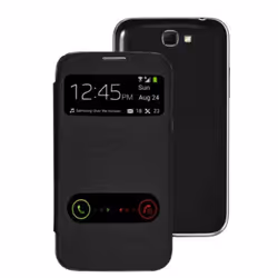 Samsung S View, Custodia flip a libro, Samsung, Galaxy Grand 2, Nero