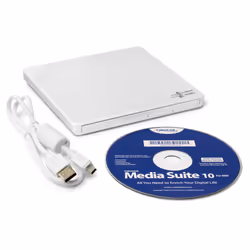 Hitachi-LG Slim Portable DVD-Writer lettore di disco ottico DVD±RW Bianco - Vista aggiuntiva 4