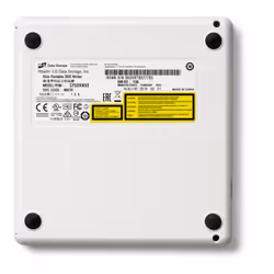 Hitachi-LG Slim Portable DVD-Writer lettore di disco ottico DVD±RW Bianco - Vista aggiuntiva 5