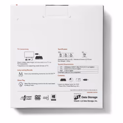 Hitachi-LG Slim Portable DVD-Writer lettore di disco ottico DVD±RW Bianco - Vista aggiuntiva 7