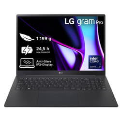 LG Gram Pro 16Z90SP-G.AA78G laptop Intel Core Ultra 7 155H 16" WQXGA 16GB 1TB SSD GeForce RTX 3050 Win11 Home Nero