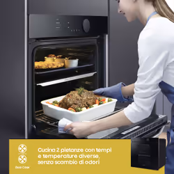 Samsung NV75T8549RK Forno ad incasso Dual Cook Infinite Line 75L A+ Vetro nero - Vista aggiuntiva 5