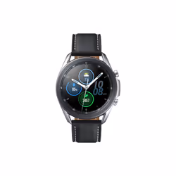 Samsung Galaxy Watch3 Smartwatch Bluetooth, cassa 45mm acciaio, cinturino pelle, Saturimetro, Rilevamento cadute, Monitoraggi ...