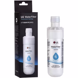 Filtro dell'acqua LT1000P per frigorifero. Riferimento pezzo: AGF80300704, marchio: LG. Caratteristiche di separazione = larg ...